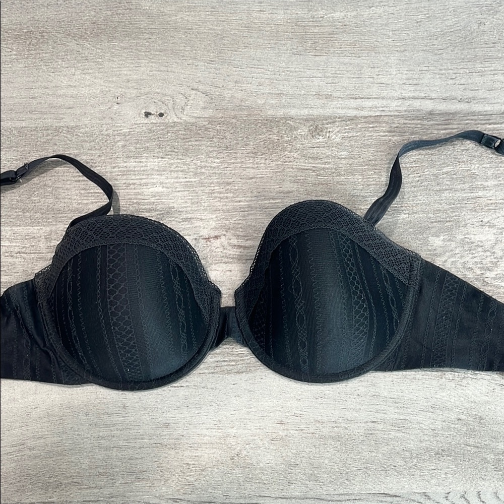 Dkny Black Push-Up Bra with Adjustable Straps
